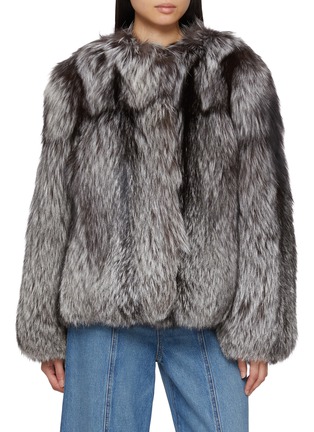 Main View - Click To Enlarge - YVES SALOMON - Melange Fox Fur Jacket