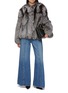 Figure View - Click To Enlarge - YVES SALOMON - Melange Fox Fur Jacket