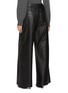 Back View - Click To Enlarge - YVES SALOMON - Wide Leg Leather Pants