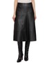 Main View - Click To Enlarge - YVES SALOMON - Flared Leather Midi Skirt