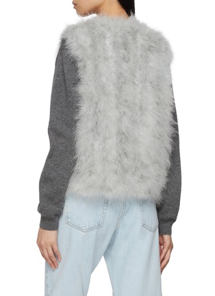 Back View - Click To Enlarge - YVES SALOMON - Marabou Gilet