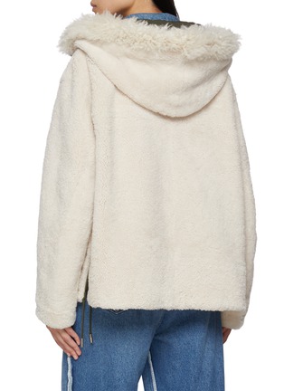 Back View - Click To Enlarge - YVES SALOMON - Reversible Shearling Parka Jacket
