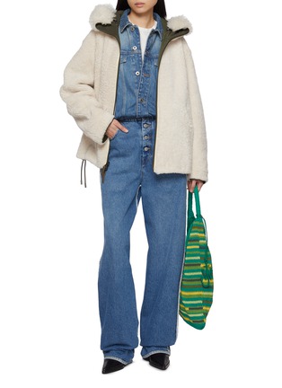 Figure View - Click To Enlarge - YVES SALOMON - Reversible Shearling Parka Jacket
