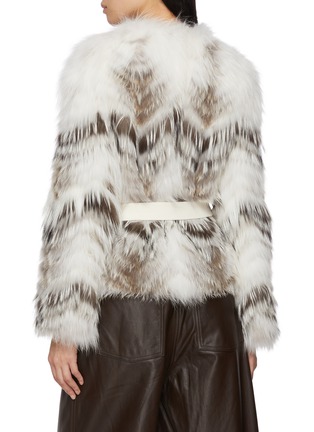 Back View - Click To Enlarge - YVES SALOMON - Melange Fox Fur Jacket