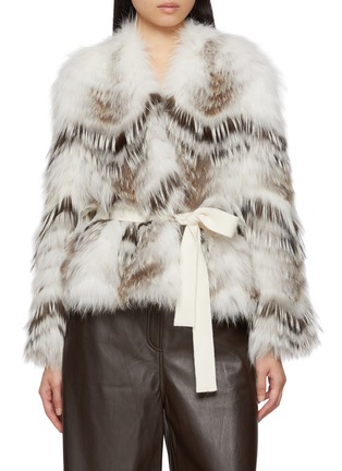 Main View - Click To Enlarge - YVES SALOMON - Melange Fox Fur Jacket