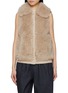 Main View - Click To Enlarge - YVES SALOMON - Sleeveless Curly Lamb Fur Knit Gilet