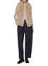Figure View - Click To Enlarge - YVES SALOMON - Sleeveless Curly Lamb Fur Knit Gilet