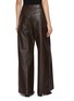 Back View - Click To Enlarge - YVES SALOMON - Wide Leg Leather Pants