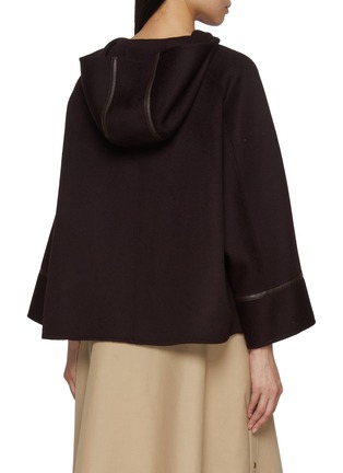 Back View - Click To Enlarge - YVES SALOMON - Wide Wool Cashmere Jacket