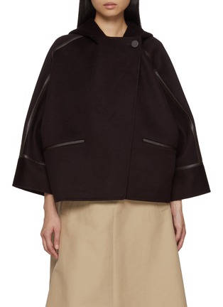 Main View - Click To Enlarge - YVES SALOMON - Wide Wool Cashmere Jacket