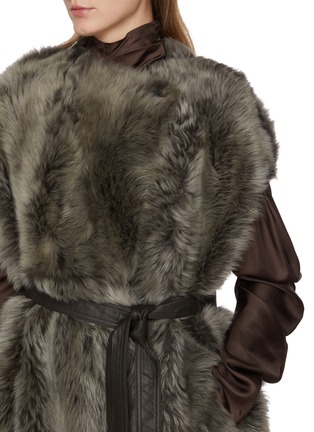  - YVES SALOMON - Chunky Shearling Long Gilet