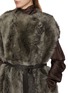  - YVES SALOMON - Chunky Shearling Long Gilet