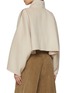 Back View - Click To Enlarge - YVES SALOMON - Cropped Cape Wool Cashmere Jacket