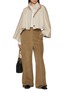 Figure View - Click To Enlarge - YVES SALOMON - Cropped Cape Wool Cashmere Jacket