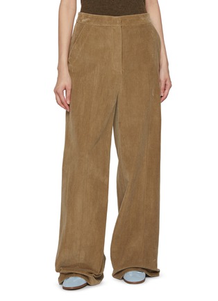 Main View - Click To Enlarge - YVES SALOMON - Wide Leg Cotton Corduroy Pants