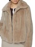  - YVES SALOMON - Short Pointed Collar Mink Jacket