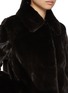  - YVES SALOMON - Collared Mink Fur Short Jacket