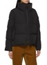 Detail View - Click To Enlarge - YVES SALOMON - Mink Bib Hood Technical Puffer Jacket