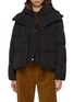 Main View - Click To Enlarge - YVES SALOMON - Mink Bib Hood Technical Puffer Jacket