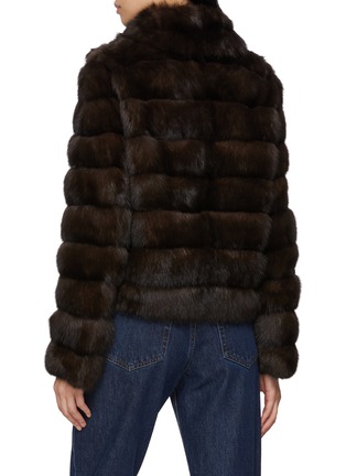 Back View - Click To Enlarge - YVES SALOMON - Collared Sable Fur Jacket