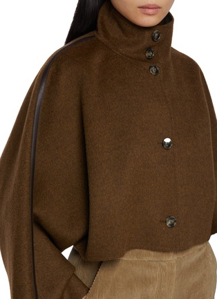 - YVES SALOMON - Cropped Cape Wool Cashmere Jacket