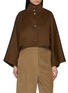 Main View - Click To Enlarge - YVES SALOMON - Cropped Cape Wool Cashmere Jacket