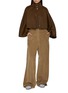 Figure View - Click To Enlarge - YVES SALOMON - Cropped Cape Wool Cashmere Jacket