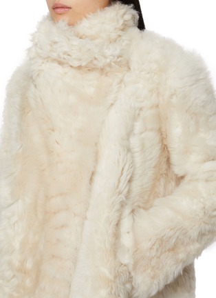  - YVES SALOMON - Curly Shearling Shawl Collar Jacket