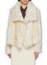 Main View - Click To Enlarge - YVES SALOMON - Curly Shearling Shawl Collar Jacket