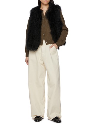 Figure View - Click To Enlarge - YVES SALOMON - Marabou Gilet