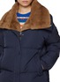  - YVES SALOMON - Mink Fur Collar Puffer Jacket