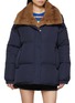 Main View - Click To Enlarge - YVES SALOMON - Mink Fur Collar Puffer Jacket