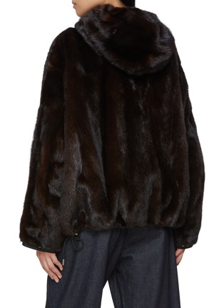 Back View - Click To Enlarge - YVES SALOMON - Mink Fur Technical Jacket