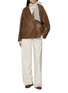 Figure View - Click To Enlarge - YVES SALOMON - Wide Leg Wool Silk Pants