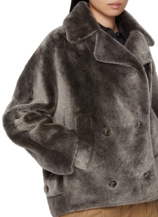  - YVES SALOMON - Shearling Pea Jacket