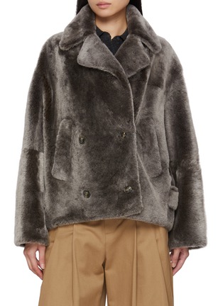Main View - Click To Enlarge - YVES SALOMON - Shearling Pea Jacket