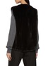 Back View - Click To Enlarge - YVES SALOMON - Round Neck Mink Fur Gilet
