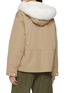 Back View - Click To Enlarge - YVES SALOMON - Rabbit Fur Trim Hooded Parka Jacket