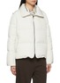 Detail View - Click To Enlarge - YVES SALOMON - Mink Trim Hood Technical Zip Up Jacket