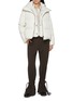 Figure View - Click To Enlarge - YVES SALOMON - Mink Trim Hood Technical Zip Up Jacket