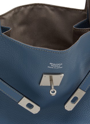 Detail View - Click To Enlarge - BEAUTIFUL PEOPLE BAGS - Large Shrink Leather Market Bag