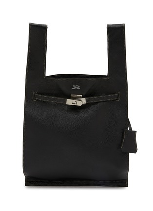 Main View - Click To Enlarge - BEAUTIFUL PEOPLE BAGS - Large Shrink Leather Market Bag