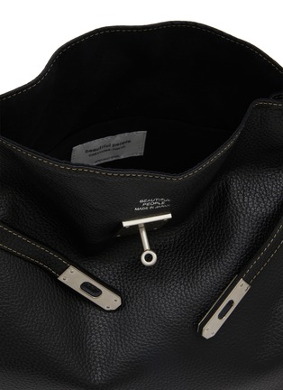 Detail View - Click To Enlarge - BEAUTIFUL PEOPLE BAGS - Extra Large Shrink Leather Market Bag