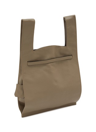 Detail View - Click To Enlarge - BEAUTIFUL PEOPLE BAGS - Large Shrink Leather Market Bag