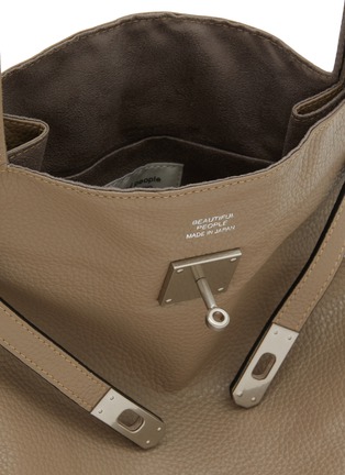 Detail View - Click To Enlarge - BEAUTIFUL PEOPLE BAGS - Large Shrink Leather Market Bag