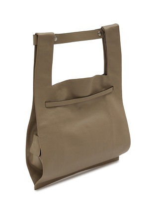 Detail View - Click To Enlarge - BEAUTIFUL PEOPLE BAGS - Extra Large Shrink Leather Market Bag