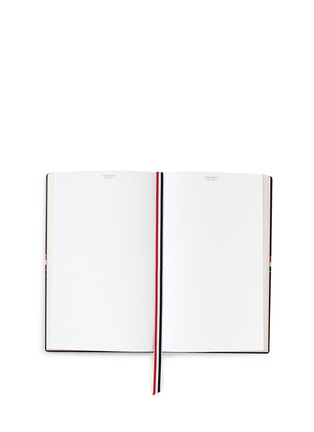 Detail View - Click To Enlarge - THOM BROWNE  - Large pebble leather notebook