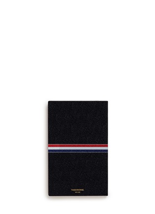 Figure View - Click To Enlarge - THOM BROWNE  - Large pebble leather notebook