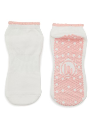 Detail View - Click To Enlarge - MOVEACTIVE - Classic Low Rise Grip Socks Set of 3 — Soft Pink