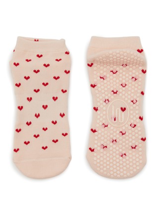  - MOVEACTIVE - Classic Low Rise Grip Socks Set of 3 — Soft Pink